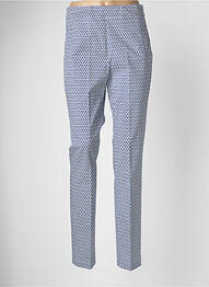 Pantalon slim taille élastique taille haute bleu WEINBERG femme