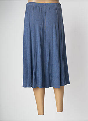 Jupe mi-longue coupe évasée bleu PAUPORTÉ femme