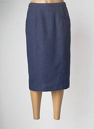 Jupe mi-longue taille normale bleu PAUPORTÉ femme