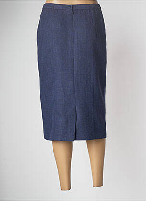 Jupe mi-longue taille normale bleu PAUPORTÉ femme