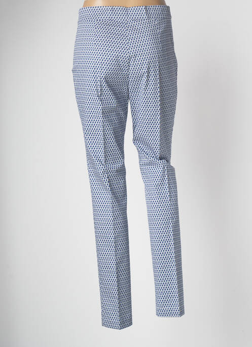 Pantalon slim taille élastique taille haute bleu WEINBERG femme