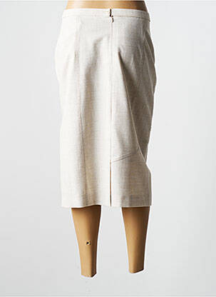 Jupe mi-longue taille à pinces beige PAUPORTÉ femme