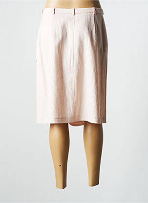 Jupe mi-longue fermeture zip latéral rose PAUPORTÉ femme