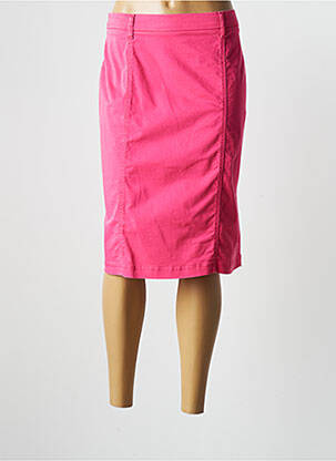 Jupe longue fermeture zippée au dos rose PAUPORTÉ femme
