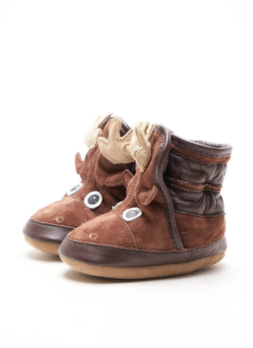 Chaussons/Pantoufles marron ROBEEZ pour garçon