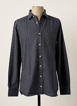 Chemise manches longues poches poitrine bleu MCLASSICS homme