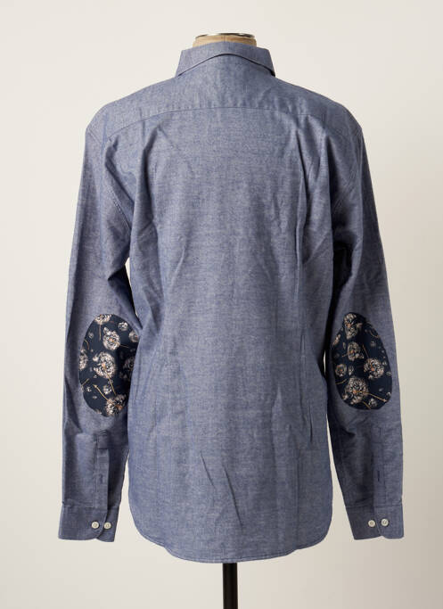 Chemise manches longues bleu MAISON OSCAR pour homme