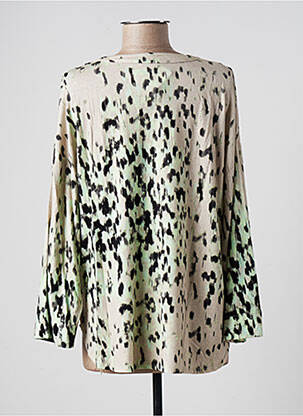 Blouse imprimé fantaisie manches longues vert MAJESTIC FILATURES femme