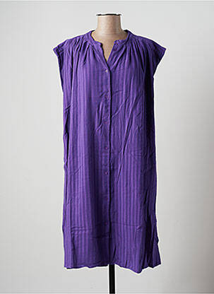 Robe mi-longue violet AMOUR pour femme