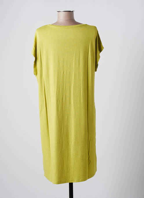 Robe mi-longue vert MAJESTIC FILATURES pour femme