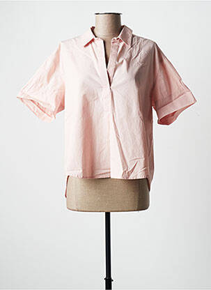 Blouse manches courtes manches courtes rose HOD femme
