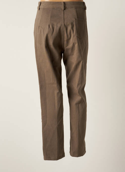 Jean coupe Mom marron GRACE & MILA pour femme