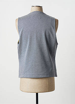Gilet sans manche doublure biaisée gris CALAMAR homme