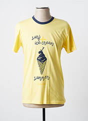T-shirt jaune THE SURFCAR pour homme seconde vue