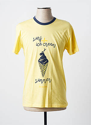 T-shirt jaune THE SURFCAR pour homme