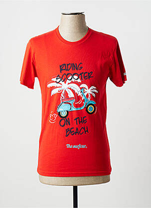T-shirt rouge THE SURFCAR pour homme