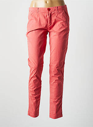Pantalon chino stretch taille normale orange REIKO homme