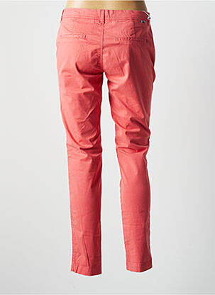Pantalon chino tissage popeline taille normale orange REIKO femme