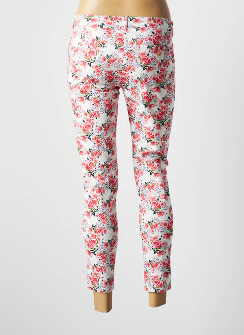 Pantalon chino tissage popeline taille normale blanc REIKO femme