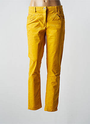 Pantalon slim stretch taille normale jaune CECIL femme