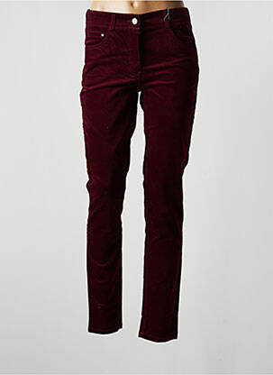 Pantalon slim taille basse taille basse rouge CECIL femme