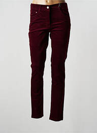 Pantalon slim taille basse taille basse rouge CECIL femme