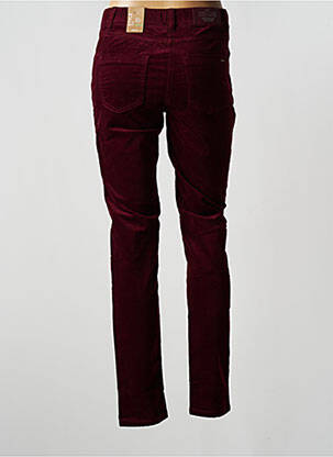 Pantalon slim taille basse taille basse rouge CECIL femme