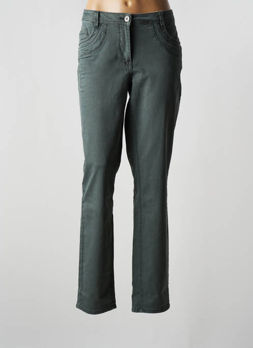Pantalon slim vert CECIL pour femme