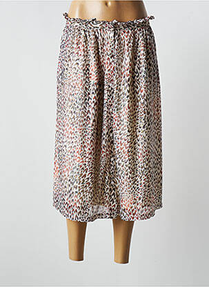 Jupe mi-longue taille haute beige MOLLY BRACKEN femme