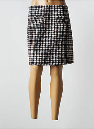 Jupe courte coupe droite marron LILI SIDONIO femme