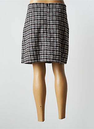 Jupe courte coupe droite marron LILI SIDONIO femme