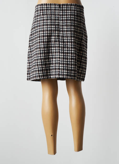 Jupe courte marron LILI SIDONIO pour femme