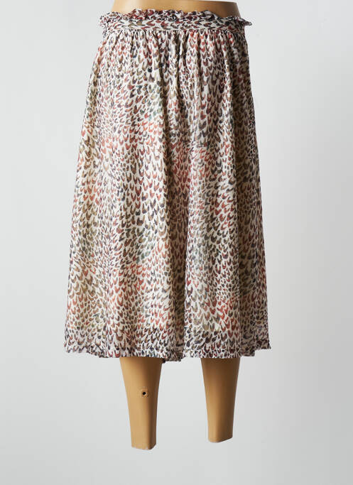 Jupe mi-longue beige MOLLY BRACKEN pour femme