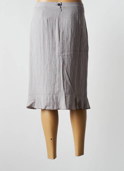 Jupe mi-longue gris TELMAIL pour femme