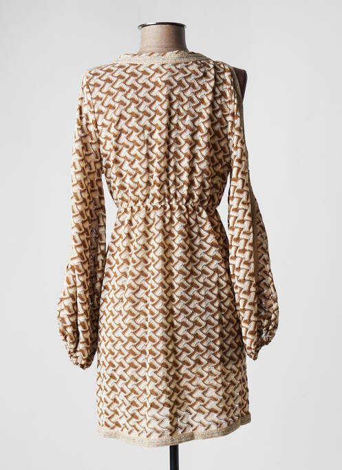 Robe courte beige PHO pour femme