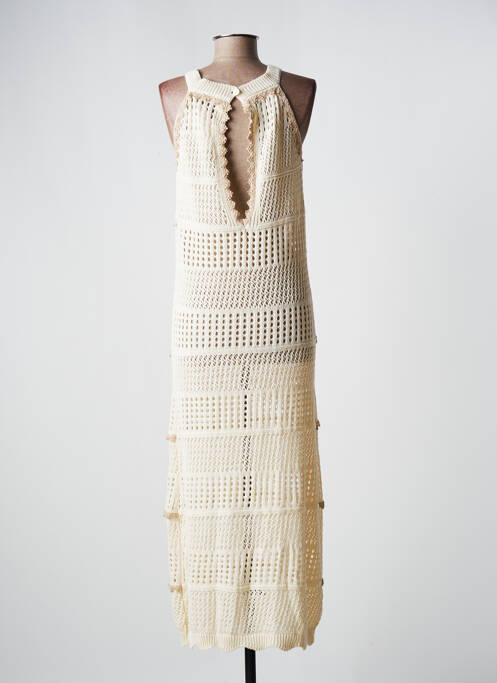 Robe longue beige PHO pour femme