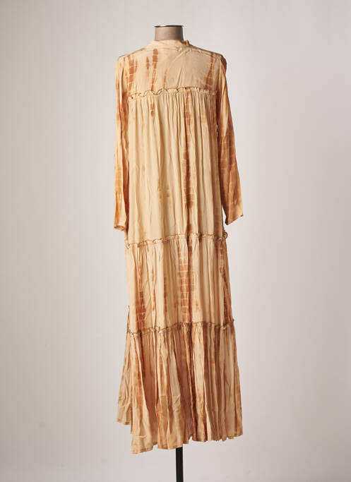 Robe longue beige LEONIE pour femme