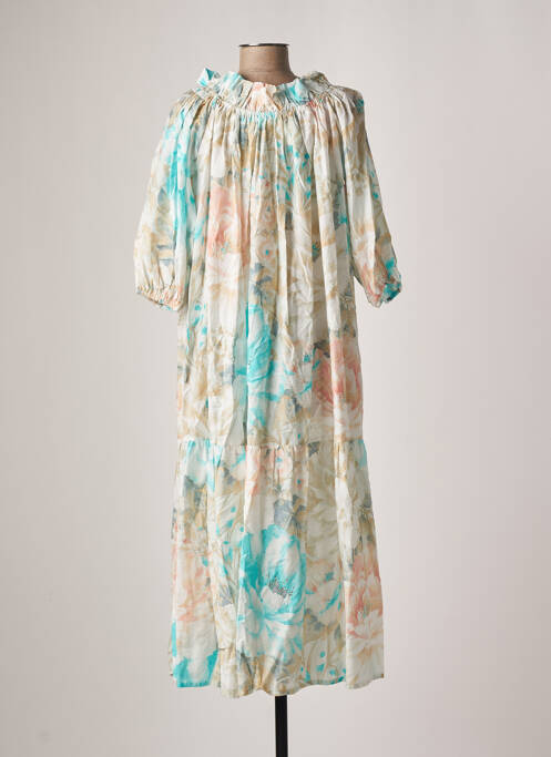 Robe longue bleu LEONIE pour femme