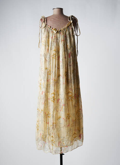 Robe longue beige MAISON HOTEL pour femme