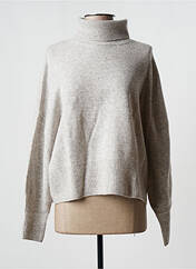 Pull col roulé gris LES TRICOTS DE LÉA pour femme seconde vue