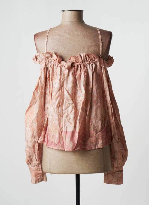 Blouse rose LEONIE pour femme