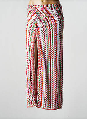 Jupe longue imprimé fantaisie rouge PHO femme