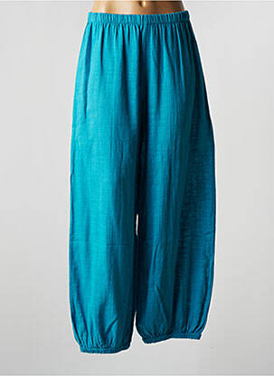 Pantalon large bleu CHRISTELLE NIMA pour femme
