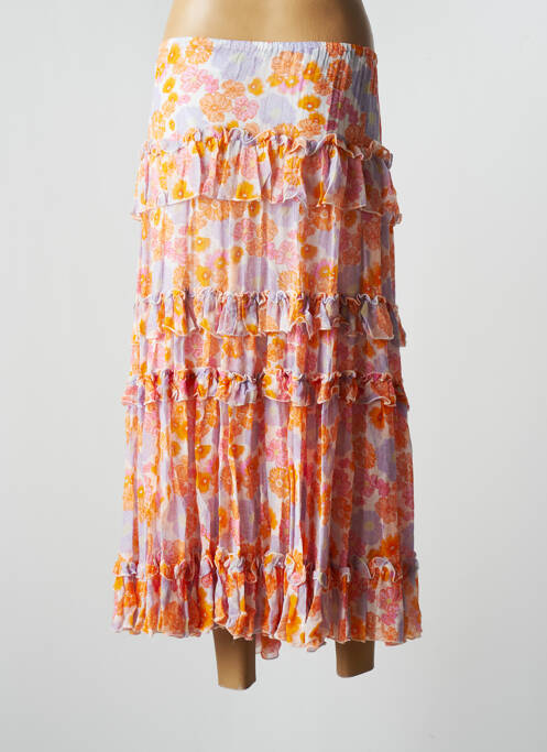 Jupe longue orange SUNDRESS pour femme