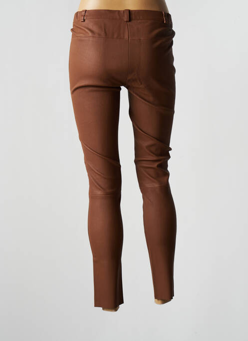 Pantalon 7/8 marron LOU ANDREA pour femme