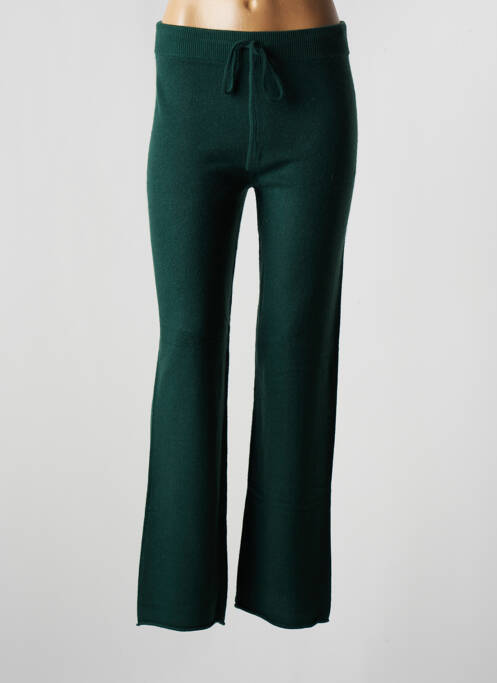 Pantalon droit vert LES TRICOTS DE LÉA pour femme