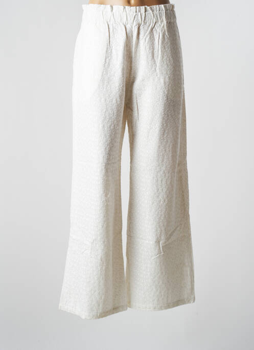 Pantalon large blanc JENA LEE pour femme