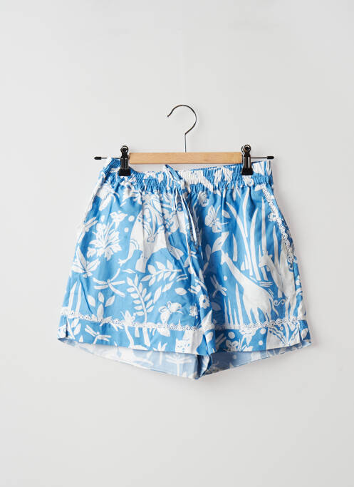 Short coupe droite taille haute bleu PJ NIGHT RIVE GAUCHE femme