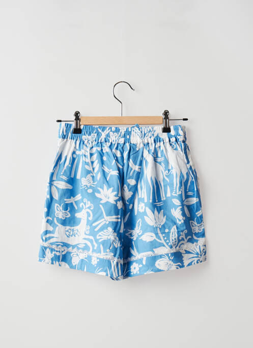 Short coupe droite taille haute bleu PJ NIGHT RIVE GAUCHE femme
