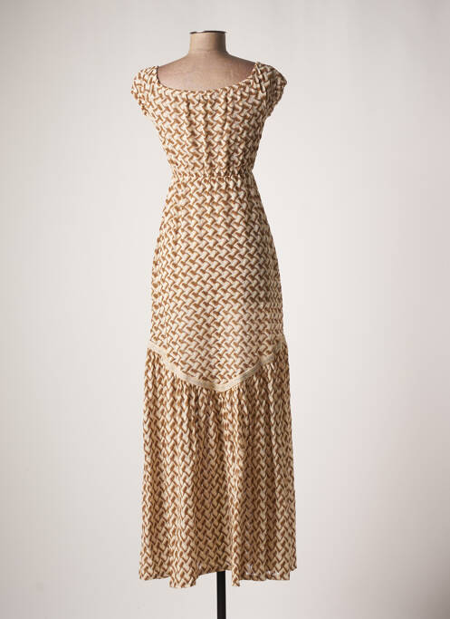 Robe longue marron PHO pour femme